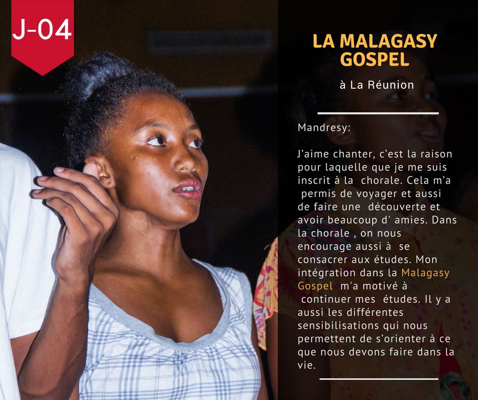 J-04 avant le départ de la Malagasy Gospel