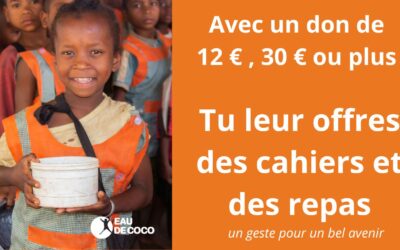 Lancement de la collecte “Rentrée solidaire” : des cahiers et des repas, un geste pour un bel avenir