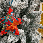 L'étoile de Noël fabriquée par les femmes de l'association d'AFEDA